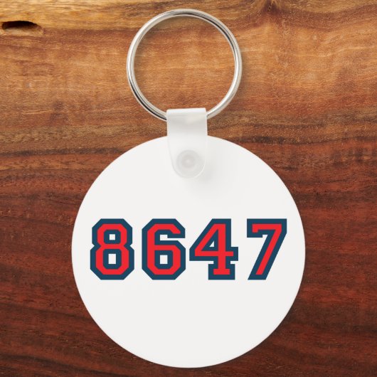 8647 Anti Trump Verzet Sleutelhanger (Voorkant)