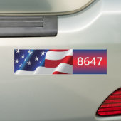 8647 BUMPERSTICKER (Op auto)