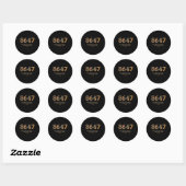 8647 Coole Schelpformatie Tijdens Mijn Wandel Op H Ronde Sticker (Vel)