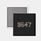 8647 Distressed Flag Style Magneet (Voorkant / Achterkant)