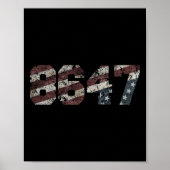 8647 Distressed Flag Style Poster (Voorkant)