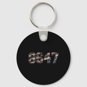 8647 Distressed Flag Style Sleutelhanger