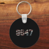 8647 Distressed Flag Style Sleutelhanger (Voorkant)