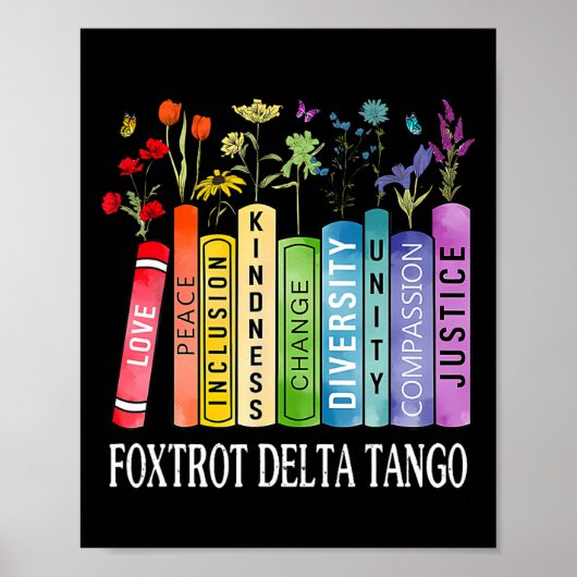 8647 Foxdraaft Tangos Deltas Book Flower Resist Bo Poster (Voorkant)