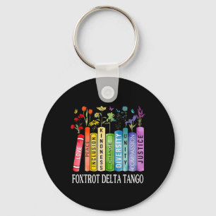 8647 Foxdraaft Tangos Deltas Book Flower Resist Bo Sleutelhanger