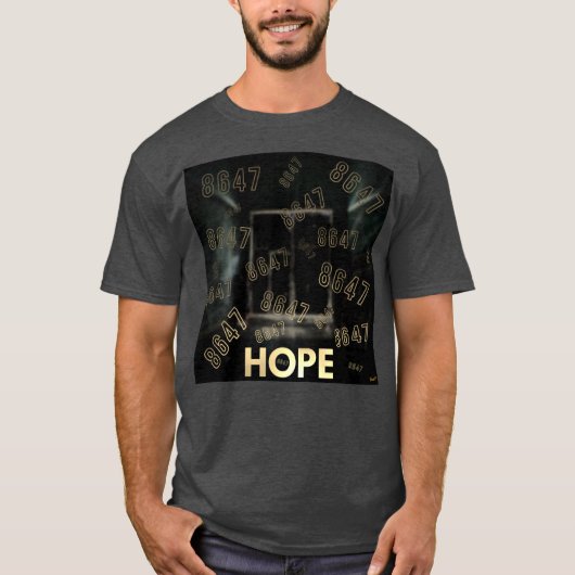8647 HOPE beroemd gemaakt door focusln T-shirt (Voorkant)