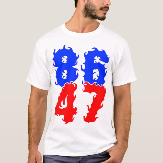 8647 Impeach Trump 47 T-shirt (Voorkant)