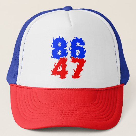 8647 Impeach Trump 47 Trucker Pet (Voorkant)