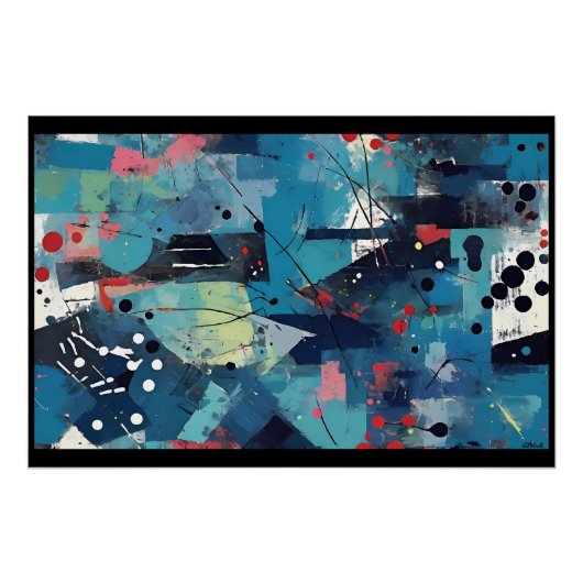 8647 - Ken Gage Abstracte kunst Perfect Poster (Voorkant)