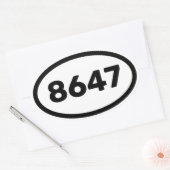 8647 OVALE STICKER (Envelop)