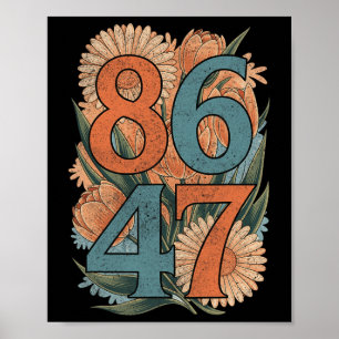 8647 President Liberaal-Democraten tegen Trump Poster