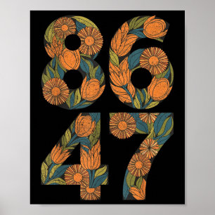 8647 President Liberaal-Democraten tegen Trump Poster