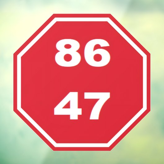 8647 RAAMSTICKER (Vel 3)