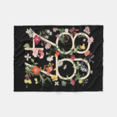 8647 Resist Subtiele Bloemen Foxtrot Delta Tango P Fleece Deken (Voorkant (Horizontaal))