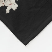 8647 Resist Subtiele Bloemen Foxtrot Delta Tango P Fleece Deken (Hoek)