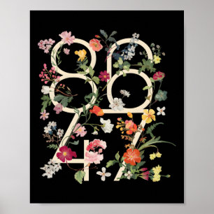 8647 Resist Subtiele Bloemen Foxtrot Delta Tango P Poster
