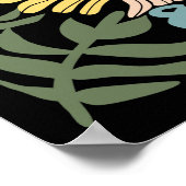 8647 Resist Subtiele Bloemen Foxtrot Delta Tango P Poster (Hoek)