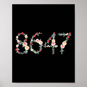8647 Retro 86 47 Anti-Trump Flower President Poster