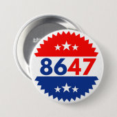 8647 RONDE BUTTON 7,6 CM (Voorkant /achterkant)