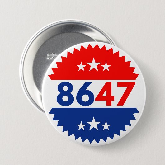 8647 RONDE BUTTON 7,6 CM (Voorkant /achterkant)