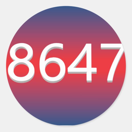 8647 RONDE STICKER (Voorkant)
