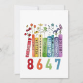 8647 Subtiel anti-Trump anti-MAGA 86 47 bloemrijk  Feestdagenkaart (Voorkant)