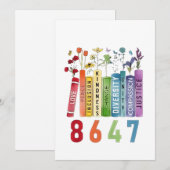 8647 Subtiel anti-Trump anti-MAGA 86 47 bloemrijk  Feestdagenkaart (Voorkant / Achterkant)