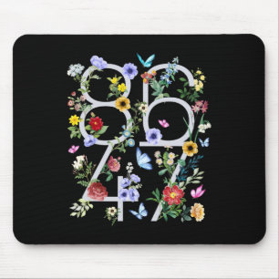 8647 Subtiele Anti Trump 86 47 Bloemen Boho Stijl  Muismat
