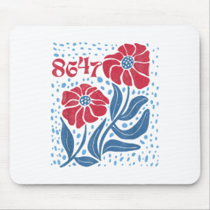 8647 Subtiele Anti Trump 86 47 Bloemen Boho Stijl Muismat