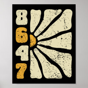 8647 Subtiele Anti Trump 86 47 Bloemen Boho Stijl Poster