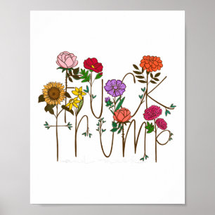 8647 Subtiele Anti Trump 86 47 Bloemen Boho Stijl Poster
