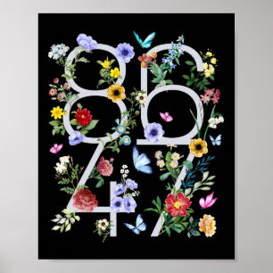 8647 Subtiele Anti Trump 86 47 Bloemen Boho Stijl  Poster