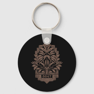 8647 Subtiele Anti Trump 86 47 Bloemen Boho Stijl Sleutelhanger