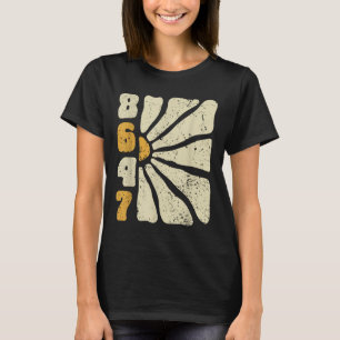 8647 Subtiele Anti Trump 86 47 Bloemen Boho Stijl T-shirt