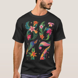 8647 Subtiele Anti Trump 86 47 Bloemen Boho Style T-shirt