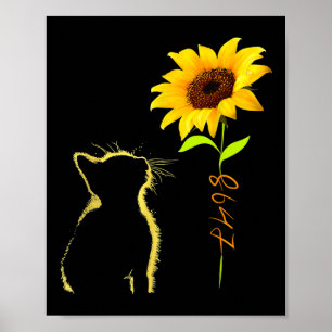 8647 Subtiele Anti Trump 86 47 Cat Zonnebloem, Cat Poster