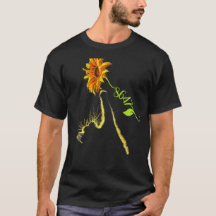 8647 Subtiele Anti Trump 86 47 Zonnebloem Kat lief T-shirt