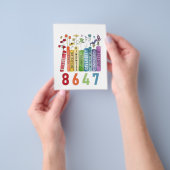 8647 Subtiele Anti Trump Anti MAGA 86 47 Bloemen L Flyer (Hand)