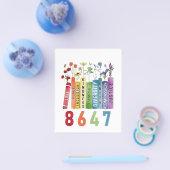 8647 Subtiele Anti Trump Anti MAGA 86 47 Bloemen L Flyer (Enkel)