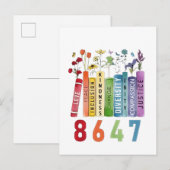 8647 Subtiele Anti Trump Anti MAGA 86 47 Bloemrijk Uitnodiging Briefkaart (Voorkant / Achterkant)