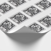 8647 Subtiele Anti Trump Anti MAGA 86 47 Floral Bo Cadeaupapier (Hoek)