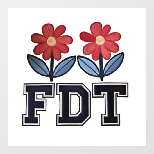 8647 Subtiele Anti Trump Anti MAGA 86 47 Floral Bo Raamsticker (Vel)