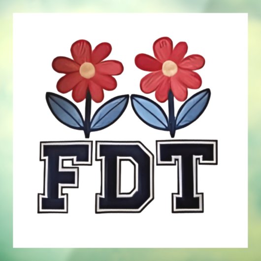 8647 Subtiele Anti Trump Anti MAGA 86 47 Floral Bo Raamsticker (Vel 3)