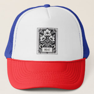 8647 Subtiele Anti Trump Anti MAGA 86 47 Floral Bo Trucker Pet