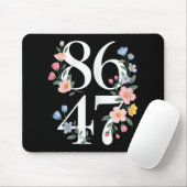 8647 Subtiele Anti Trump Bloem Bloemen Boho Vintag Muismat (Met muis)