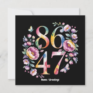 8647 Subtiele Bloemen Boho Stijl Een vreedzaam pro Kaart