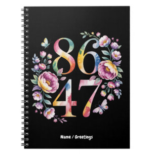 8647 Subtiele Bloemen Boho Stijl Een vreedzaam pro Notitieboek