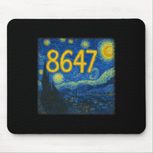 8647 Subtiele Weerstand Trump Van Gogh Sterrennach Muismat