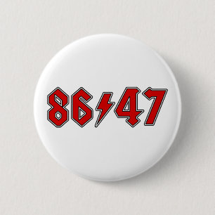 8647 Trump beschuldigen Ronde Button 5,7 Cm