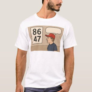 8647 Trump. Geef uiting aan je gevoelens t-shirt. T-shirt